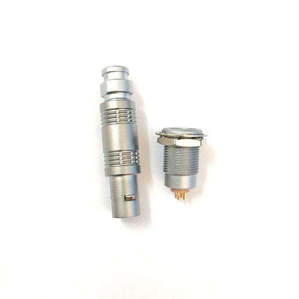Metal Male Push Pull Electrical Connectors SRD.TFA.0S.303 S Series CE Approved