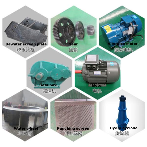 Q245R Screen Plate Stone Washing Machine , Sand Cleaning Equipment Two Cyclones