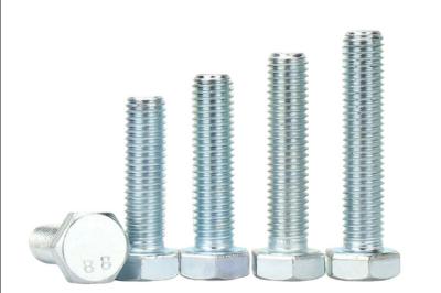 M5 M6 Parafuso de cabeça de aço leve hexadecimal com lavadora de nozes Galvanizado grau 4.8 classe 4.8