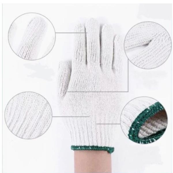 Длины перчаток 210mm безопасности PPE хлопка размер материальной ориентированный на заказчика