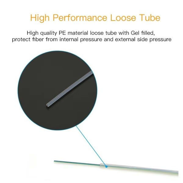 Tonable Flat Drop Cable Sc/apc Indoor/outdoor Drop Cable Single Mode With Pulling Grip