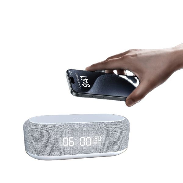 6 In 1 Wireless Phone Charger Bedside Wireless Charging Stand With Desk RGB Night Lamp
