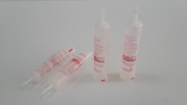 Disposable Plastic Snap Off Screw Tube Cosmetic Packaging For Hotel And Travel Packaging