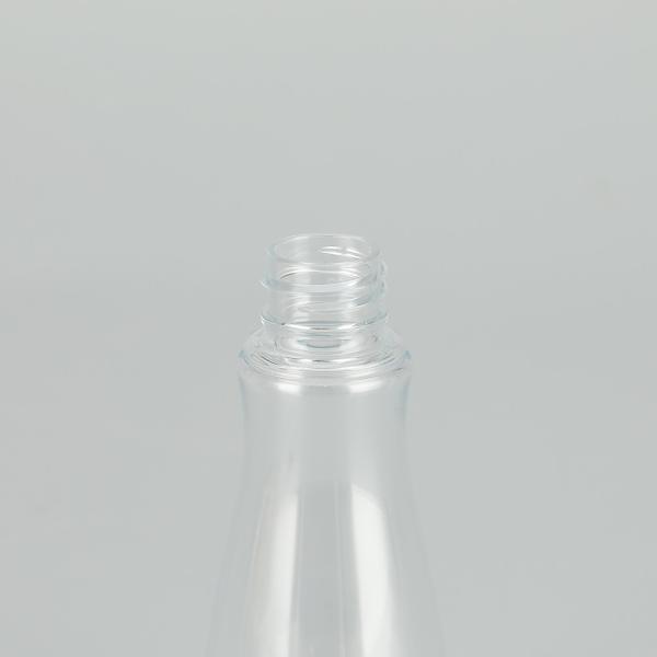 Гладкая круглая прозрачная бутылка с ПЭТ-распылительным спреем с классическим дизайном