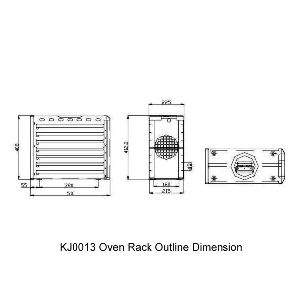 Обслуживайте рамку подгонянное 215*510*412мм вагонетки еды самолета кабины тормозя