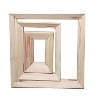Pine Wood Canvas Stretcher Frames , Acrylic Painting Stretcher Bars Precision Cut