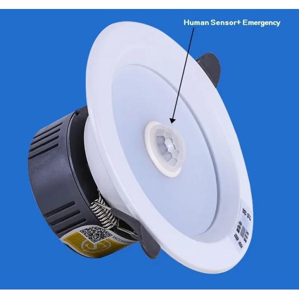 LED Emergency Down Ceiling Light Ceiling Mounted L01770 Color Temperature CCT 6000K-6400K
