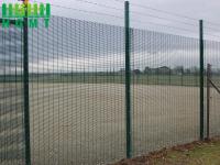 Pvc revestido 1200mm Cercas de aço de alta segurança Anti-Climb 358 Top com Razor