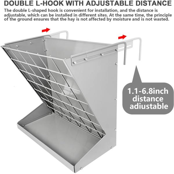 Сенокормитель Стенная установка свободно стоящая тяжелая овца сенакормитель Кормильщик для скота с тарелкой для минеральных зерновых