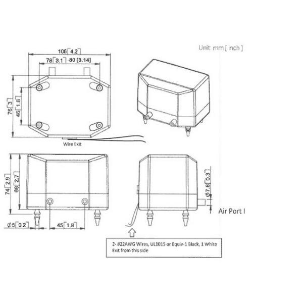 Проветрите пневматические насосы шлюпки миниатюрные/электромагнитный насос, 50HZ или 60HZ