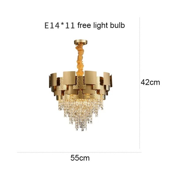 Postmodern Living Room Decoration Dining Lamps Luxury Crystal Chandelier (WH-CY-268)