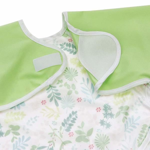 6-24 Months Baby Teething Bibs , Wipe Clean Long Sleeved Bib With Pocket