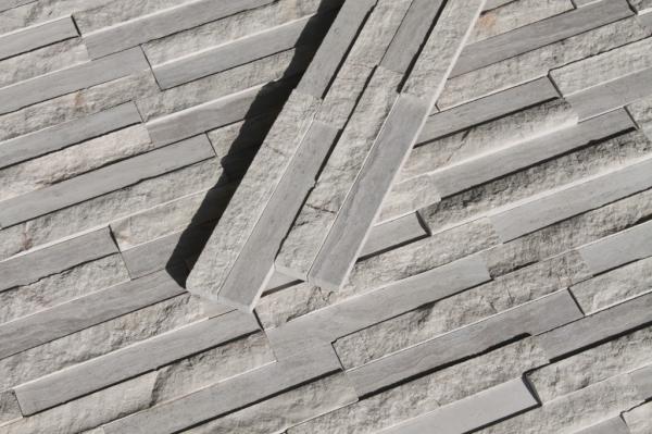 White Cultured Marble Stone , Straight Flange Exterior Veneer Stone Panels