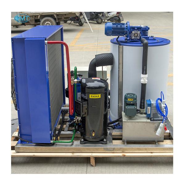 Stainless Steel Seawater Flake Ice Machine Industrial With 1500Kg Capacity Ice Storage