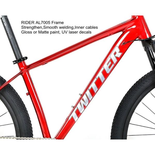 AL7005 Aluminum Alloy Frame Mountain Bike TWITTER Rider Quik Release NX 11 Speed