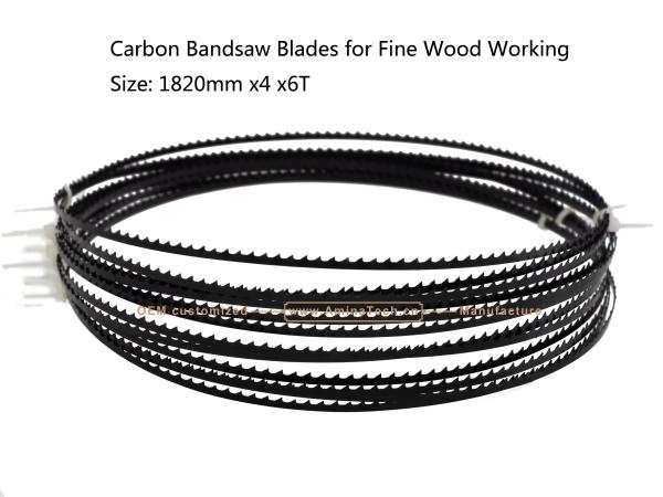 Carbon Bandsaw Blades for Fine Wood Working  Size: 1820mm x4x6T