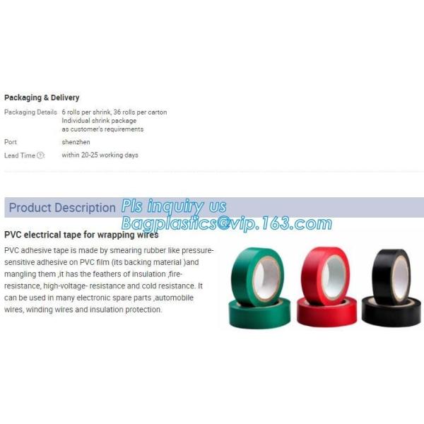 PVC Insulation tape,Electronic Double Sided Tape for various bonding,Sequence Tape Electronic Component Tape 6mm*3000m