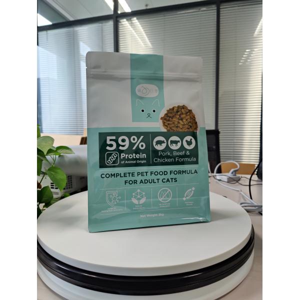 Корма для домашних животных Gusset SGS мешок сумки бортового упаковывая плоскодонный с молниями