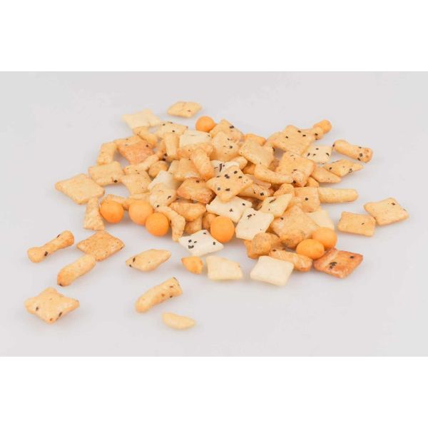 BRC Certified Chilli Flavor Rice Cracker Mix with Peanuts - Munchines Snack