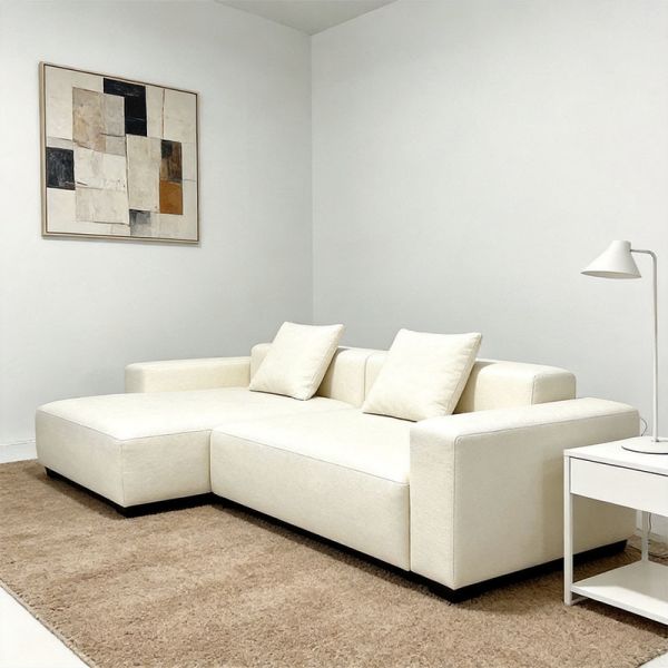 Modern Living Room Fabric Wooden Frame Comfortable Sofa for Lobby