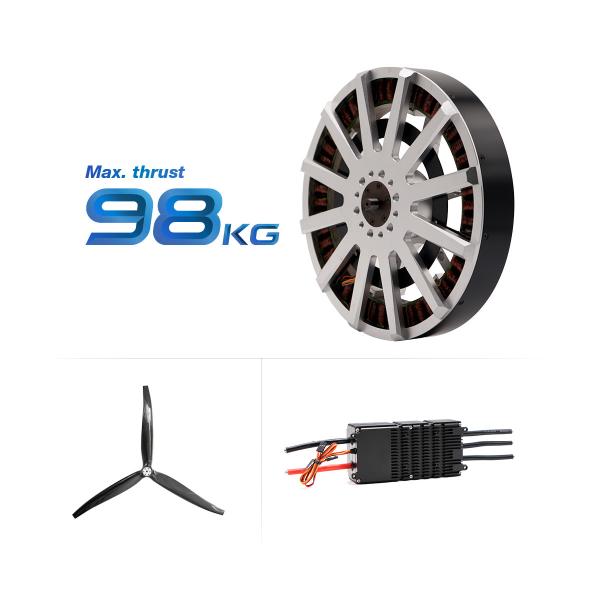23850 Moteur sans balais 98 kg Poussée pour drones et parapenteurs de levage lourds