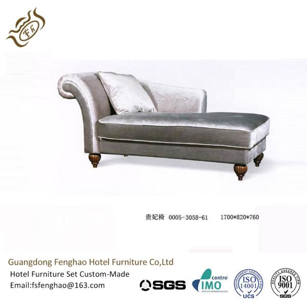 Moden Leisure Velvet Chaise Lounge Chair For Hotel Living Room