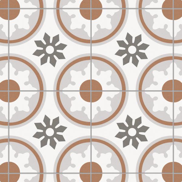 Brown White 250x250mm Ceramic Rustic Tile for Indoor Floor