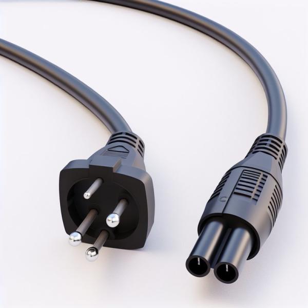 EU 3-Pin Schuko Plug to C13 Power Cord 0.75mm² HO5VV-F