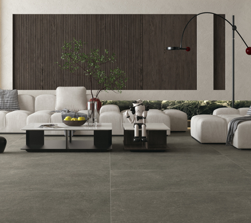 Tamaño oscuro de Grey Color 750*1500m m de las tejas interiores a prueba de ácido de la porcelana para el cuarto de baño