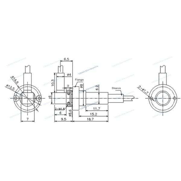 Single Channel Radio Frequency Rotary Joint with RF Slip Ring suit Low Temperature