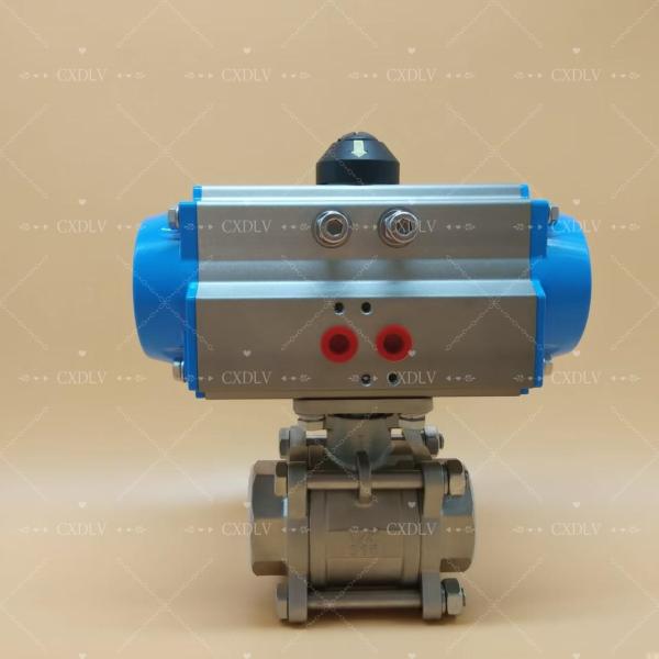 Electric/ Pneumatic Stainless steel/carbon steel threaded ball valve NPT valve