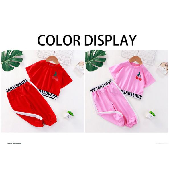 Summer Short Sleeved Suit Spring Children'S Clothing Girls Casual Suit