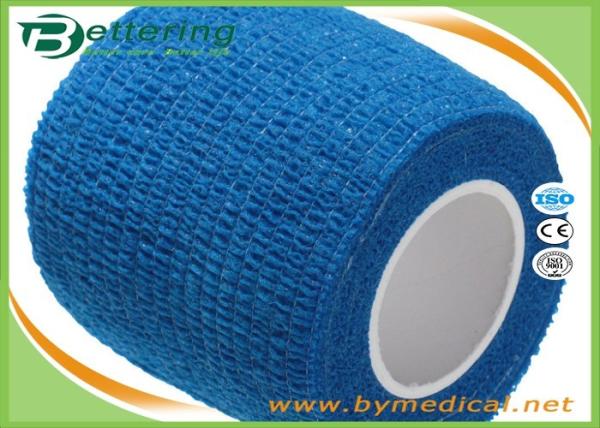 Self Adhering Coflex Elastic Cohesive Bandage / First Aid Tape For Healthcare