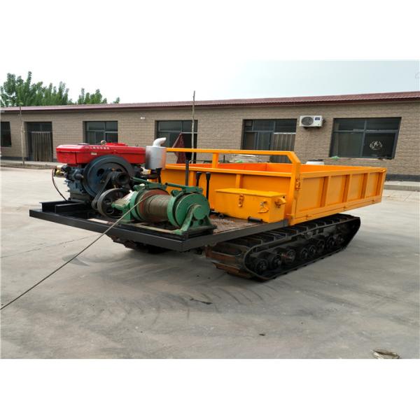 High Performance Track Crawler Transporter , Compact Hydraulic Mini Dumper