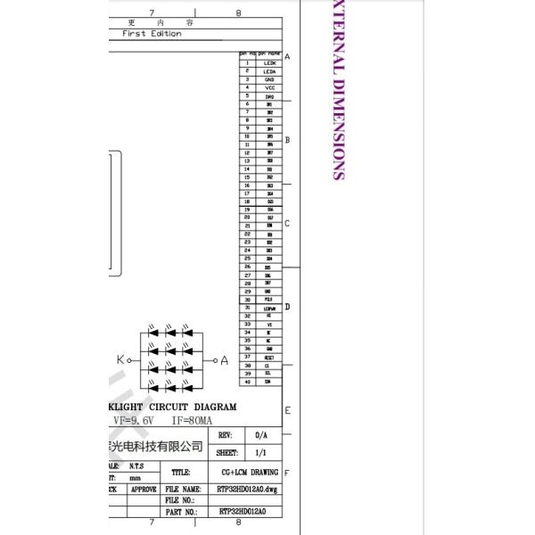 3.2 дюймовый IPS TFT LCD резистивный сенсорный панельный модуль для умного домашнего счетчика мощности
