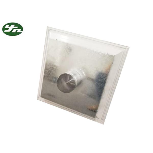 Difusor direcional do ar da grade de alumínio branca do quadrado da entrada da tubulação de ar para a sala de limpeza