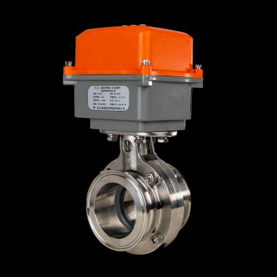 Tri-Clamp Butterfly Valve with IoT Mini Actuator for Smart Control and Corrosion Resistant Quick-install Design