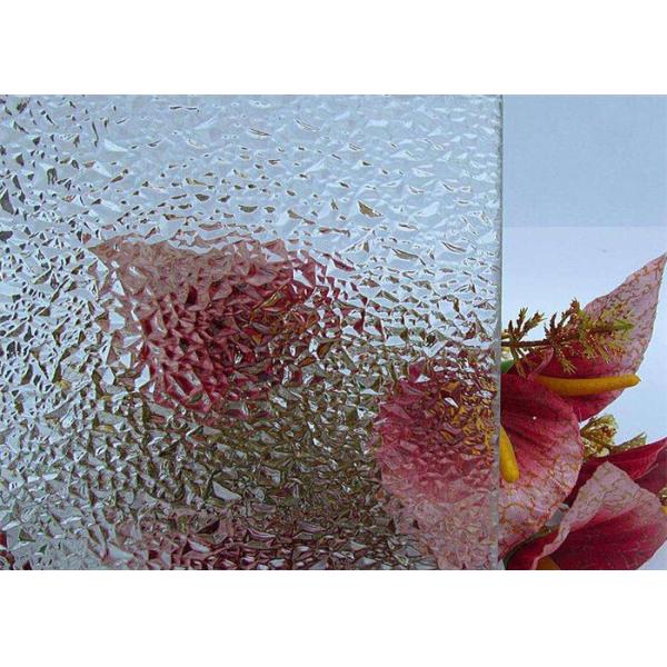 Smooth / Flat Decorative Patterned Glass Bronze Nashiji Glass With Good Vision