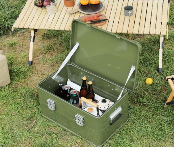 Compact And Lightweight Aluminum Camping Kitchen Box With Ample Storage