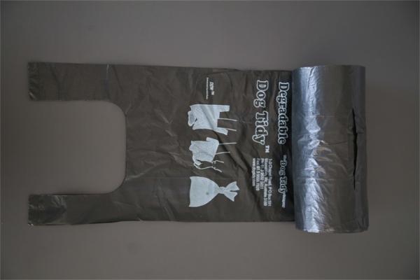 Colored PE Biodegradable Garbage Bags , Plastic Rubbish Bags Customized Sized
