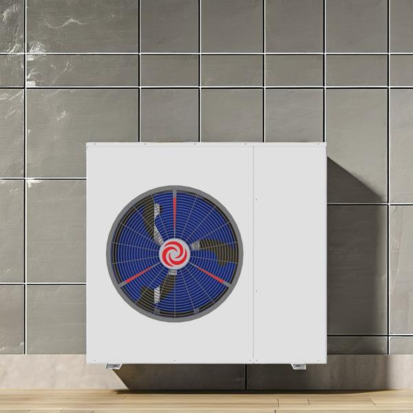 Bomba de calor de água quente doméstica com refrigerante R410A e capacidade de 17,5 kW
