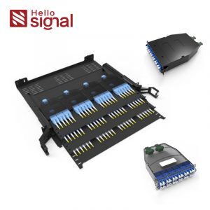 1U 19-дюймовая фиксированная оптоволоконная патч-панель с полной нагрузкой