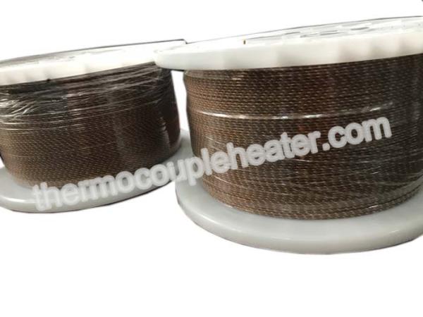 Datilografe o cabo de compesação 24AWG contínuo, padrão americano do par termoelétrico da fibra de vidro de K
