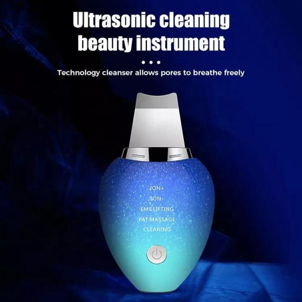 Facial Pore Cleaner Skin Rejuvenation Vibration Massage Ultrasonic Ion Skin Scrubber