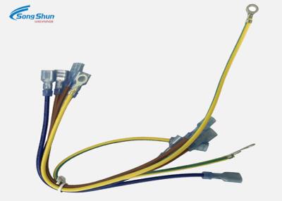 Yellow Faston Terminal Wire Harness 6.35mm 4.8mm 2.8mm UL1015 18 AWG Wire