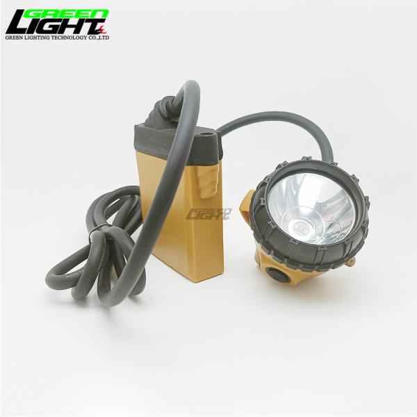Corded Mining Cap Lamp 6.8Ah Rechargeable Li-ion IP68 Waterproof for Underground Work