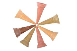 Multi cone do waffle do gelado da cor para a loja/loja, certificação do CE