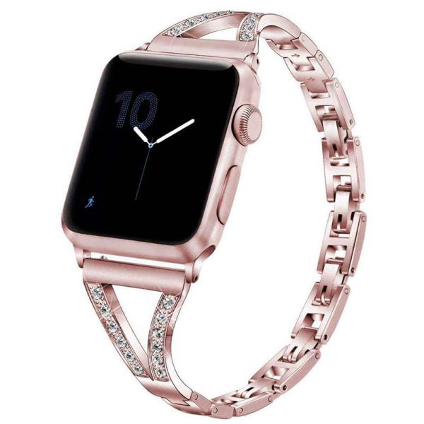 Apple Huawei  Watch Strap Herringbone Diamond Metal