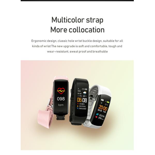 Браслет отслежывателя фитнеса P25Q16H, умный Wristband здоровья 160*80