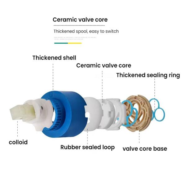 На палубе установленный умный водопровод Медленный многофункциональный трехсторонний кухонный никель